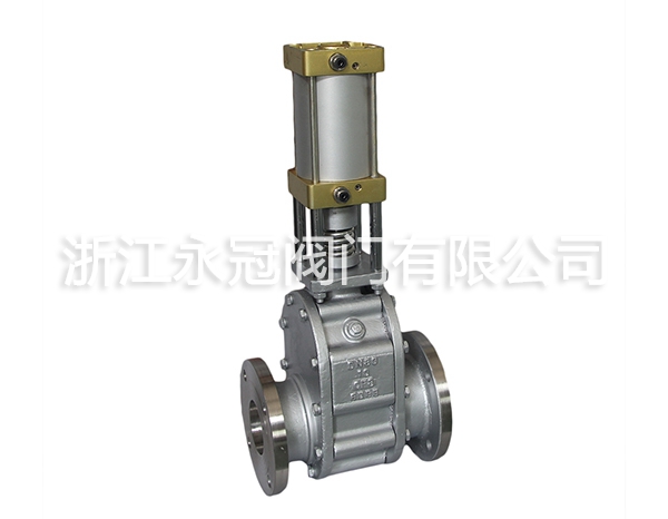 Z644TC不鏽鋼氣動陶瓷雙閘板出料閥