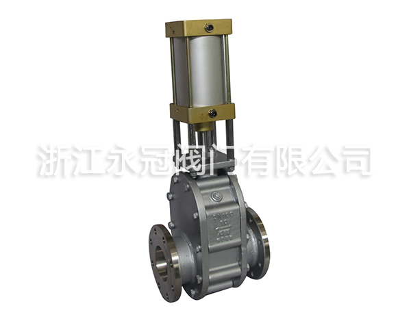 不鏽鋼氣動陶瓷雙閘板閥Z644TC