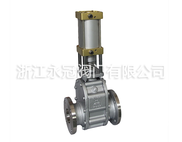 Z644TC不鏽鋼氣動陶瓷雙閘板閥