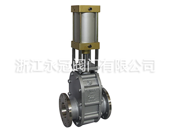 不鏽鋼氣動陶瓷雙閘板閥